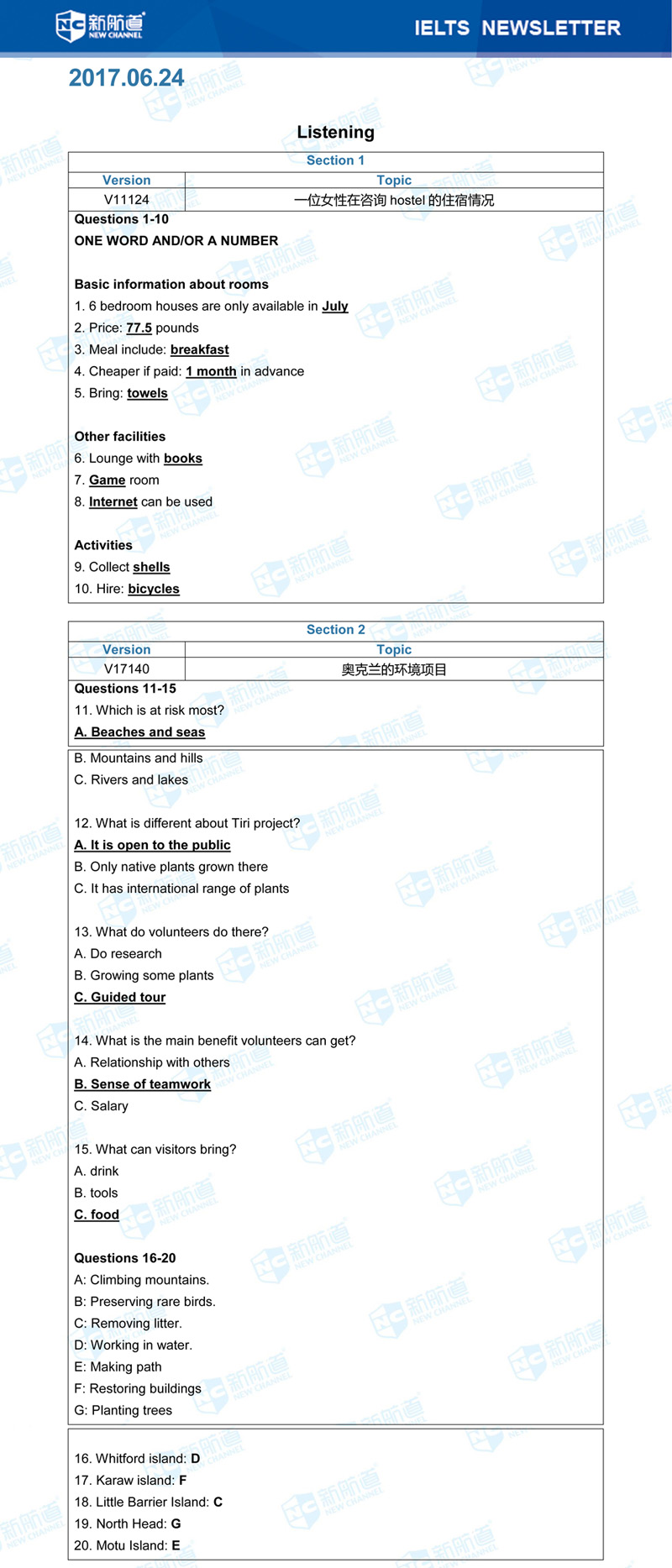 雅思機經